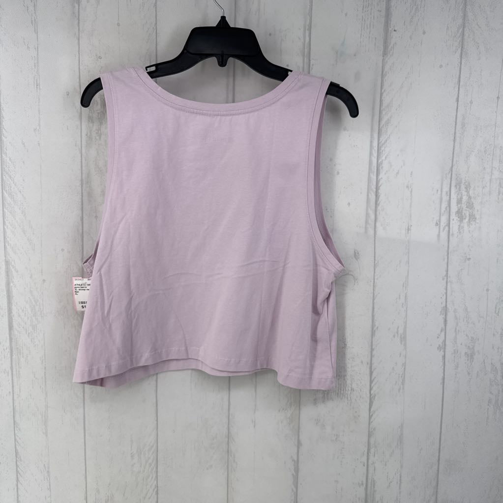 XL scoop neck crop tank