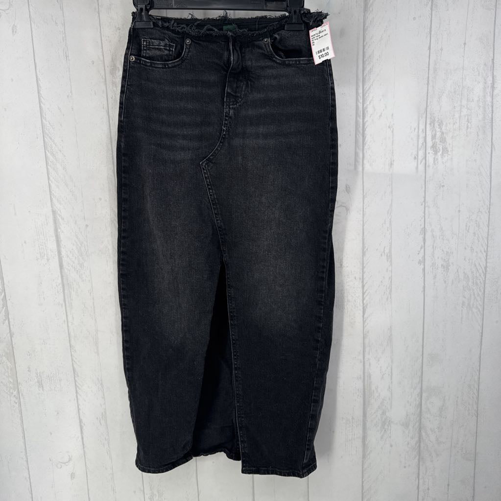 00 long denim skirt