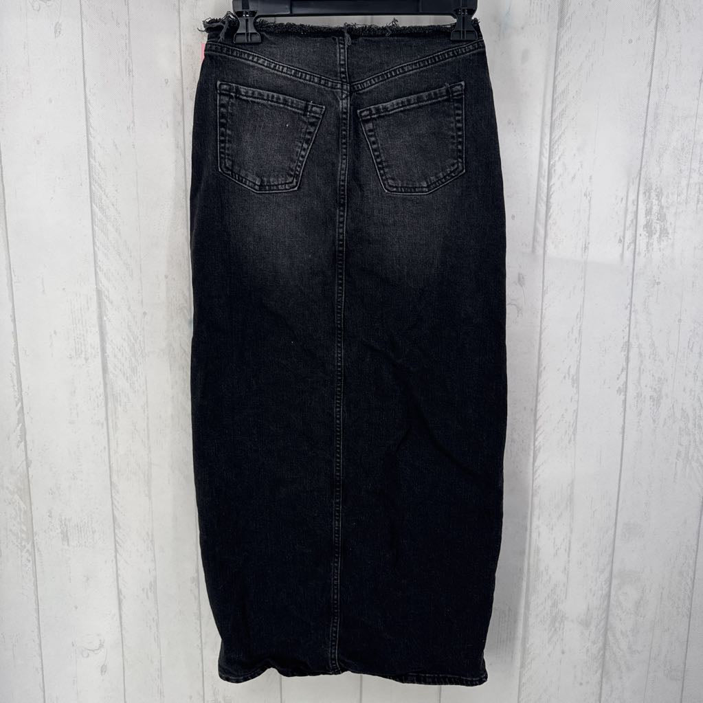 00 long denim skirt