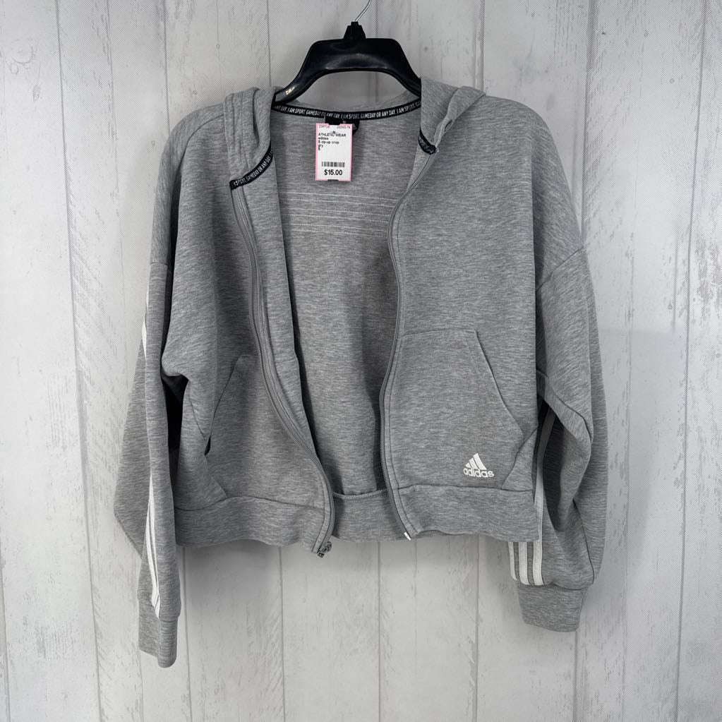 S zip-up crop hoodie