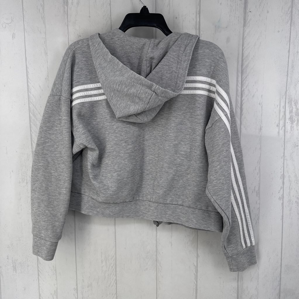 S zip-up crop hoodie