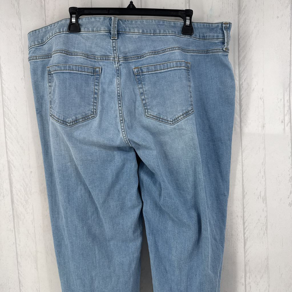 16 wide leg stretch jean