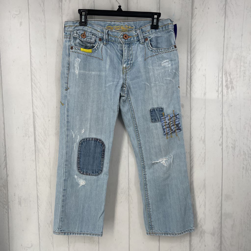 6 patchwork jeans
