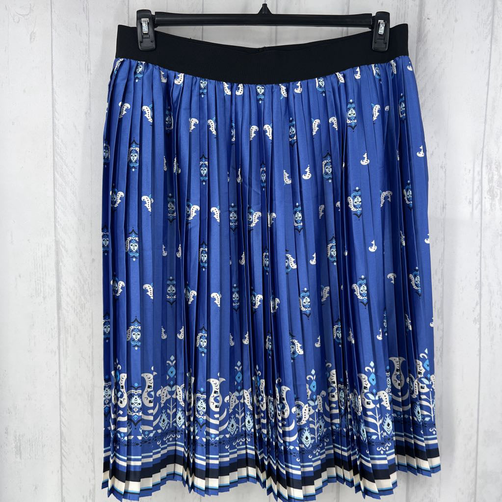 R90 18 paisley print pleated skirt
