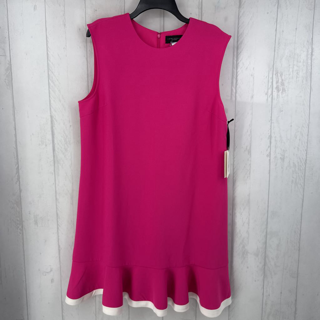 R35 XL ruffle hem slvls dress