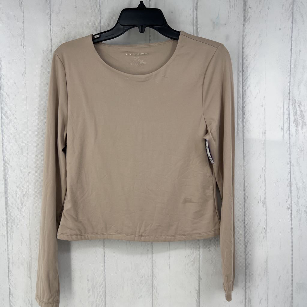 XL l/s scoop neck top