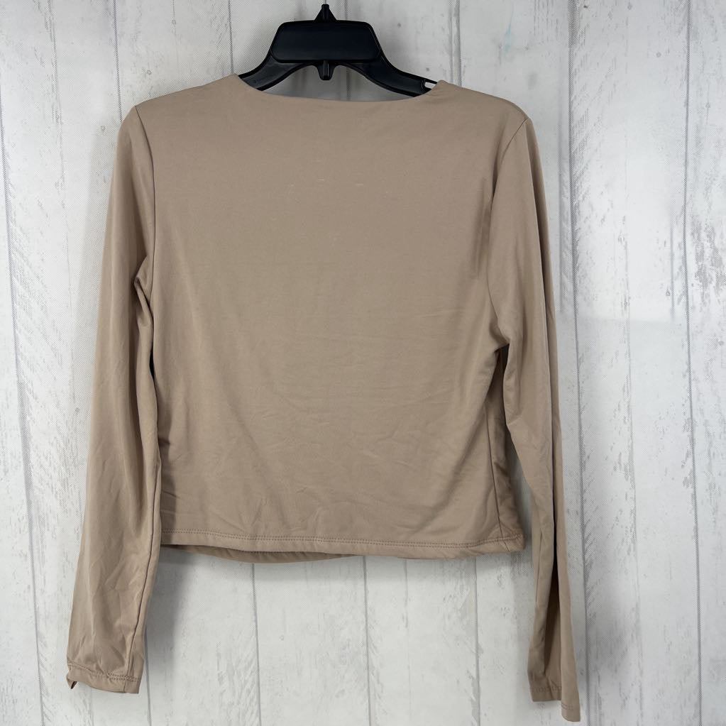 XL l/s scoop neck top