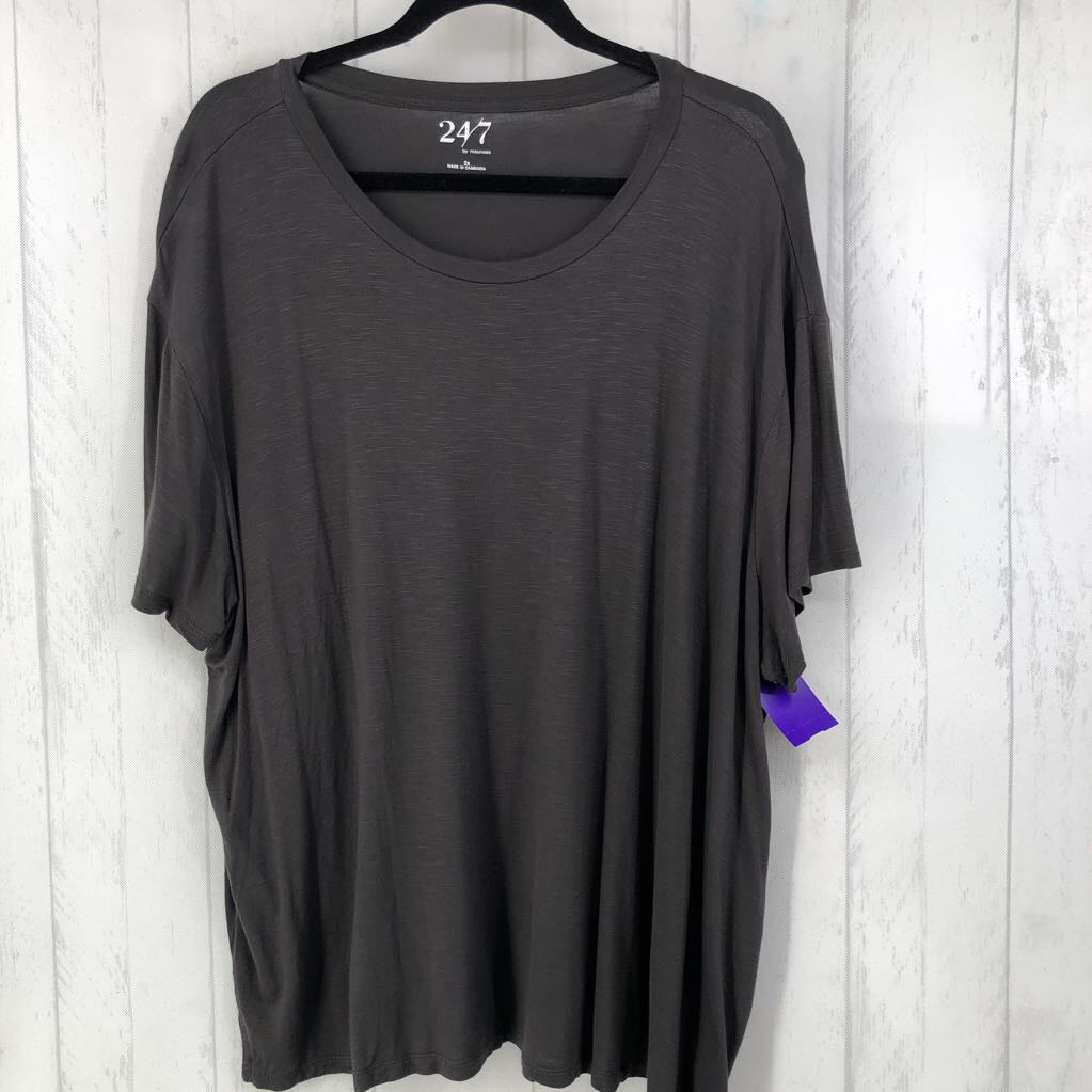 2X scoop neck s/s tee
