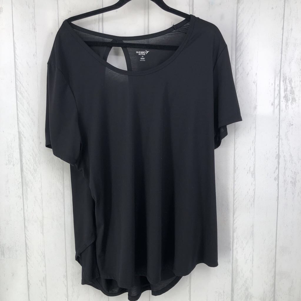 XXL open back s/s tee