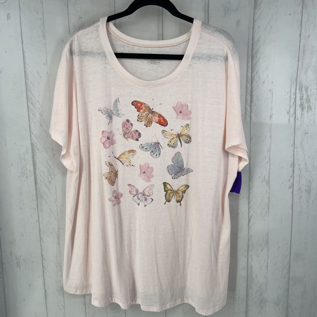 22/24 butterfly graphic s/s tee