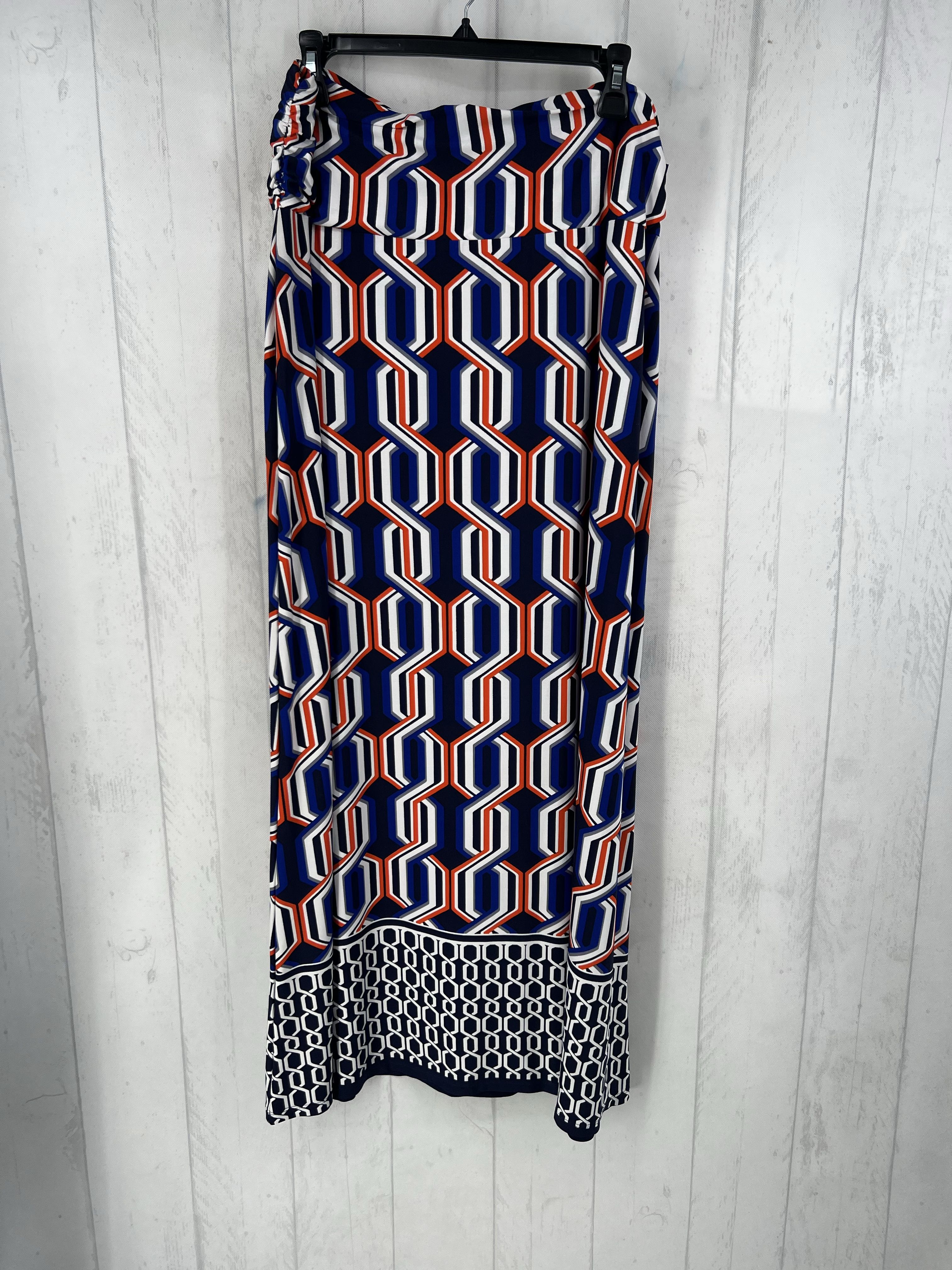 L printed maxi skirt