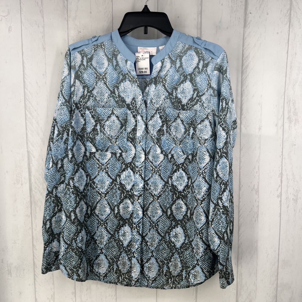 M python print button down l/s top