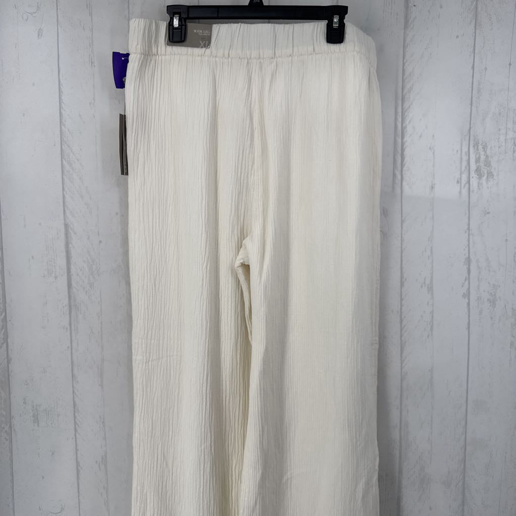 R60 XL gauze wide leg pants