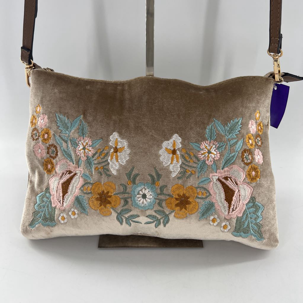 velvet flo embroidered crossbody