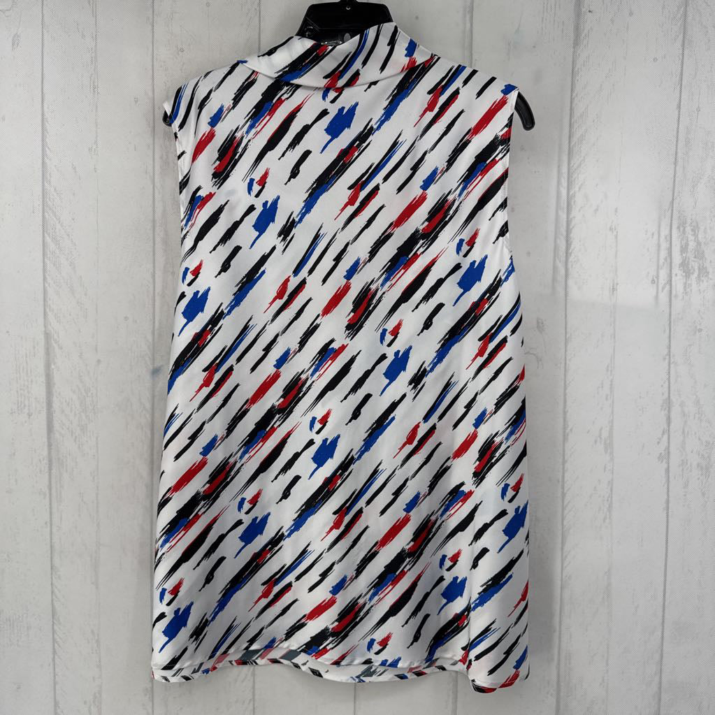 XL printed v-neck top