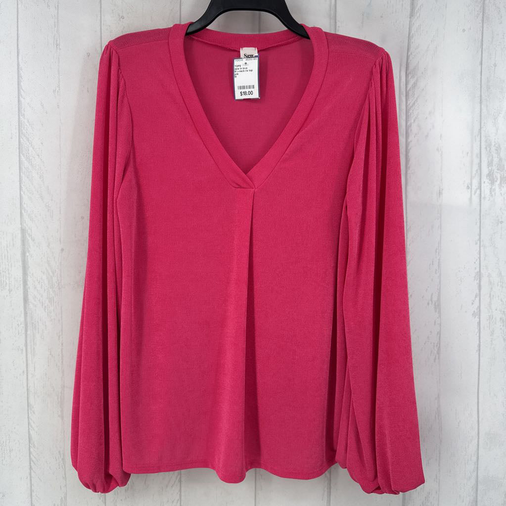 M v-neck l/s top