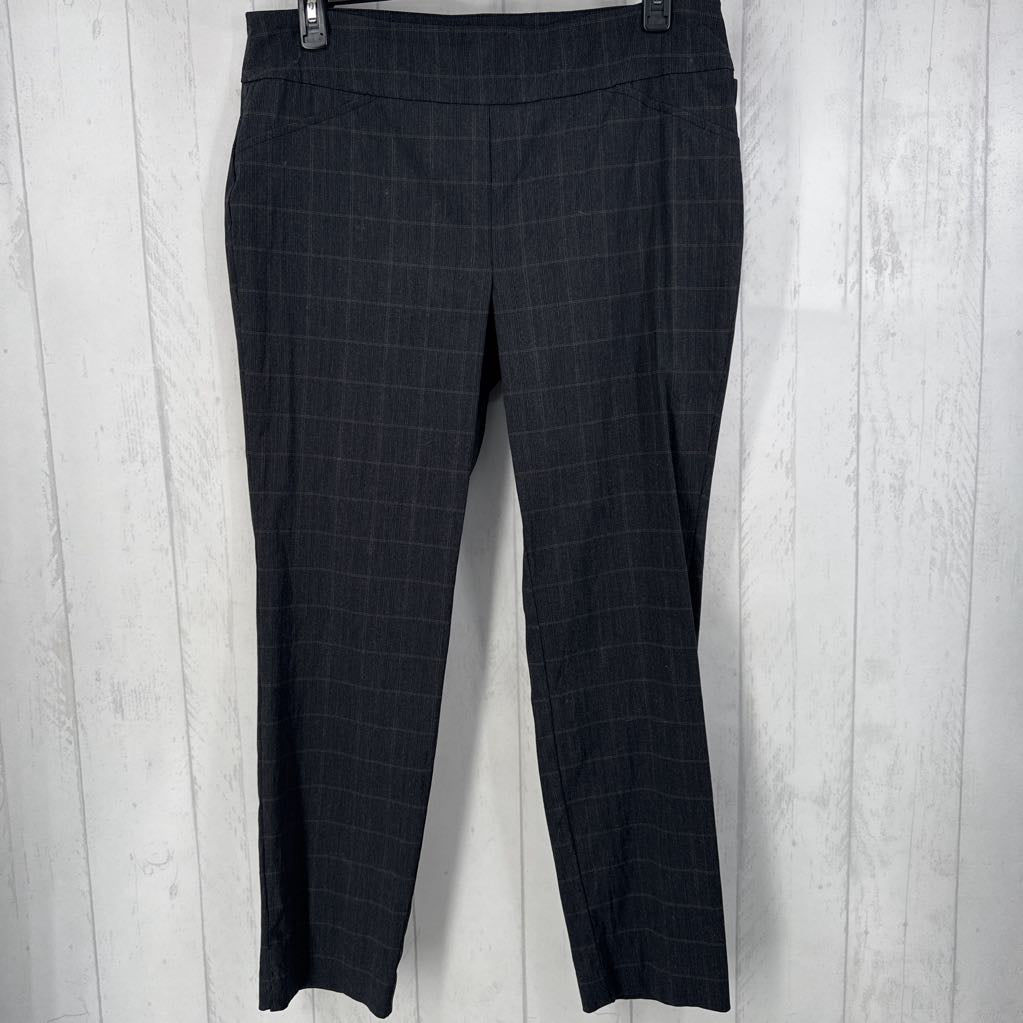 16 plaid pull-on pant