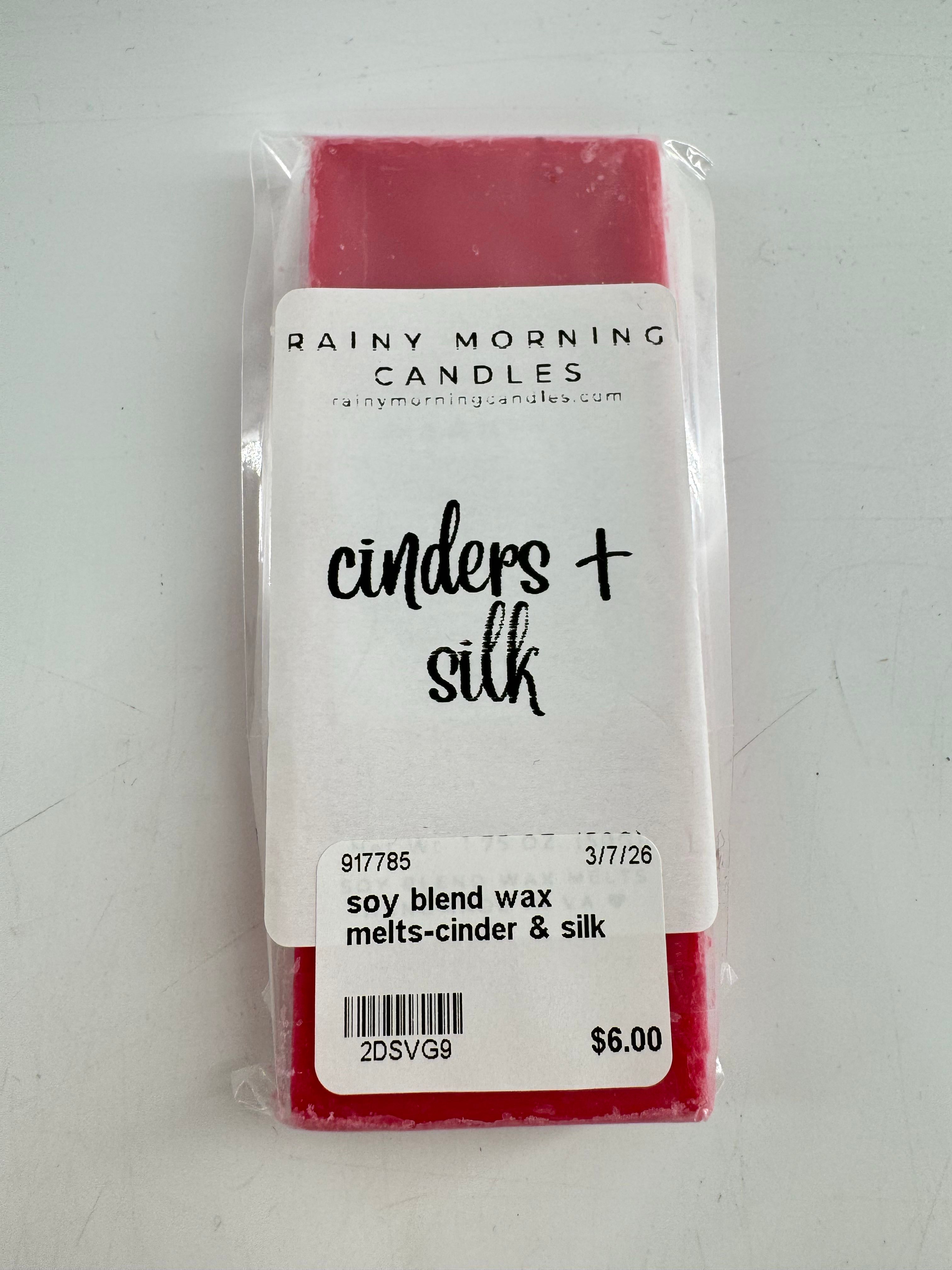 soy blend wax melts-cinder & silk