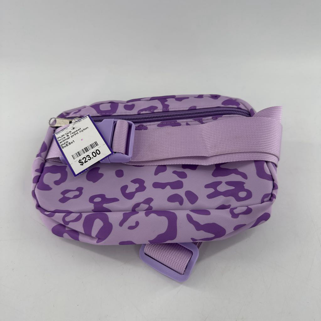 animal print nylon beltbag