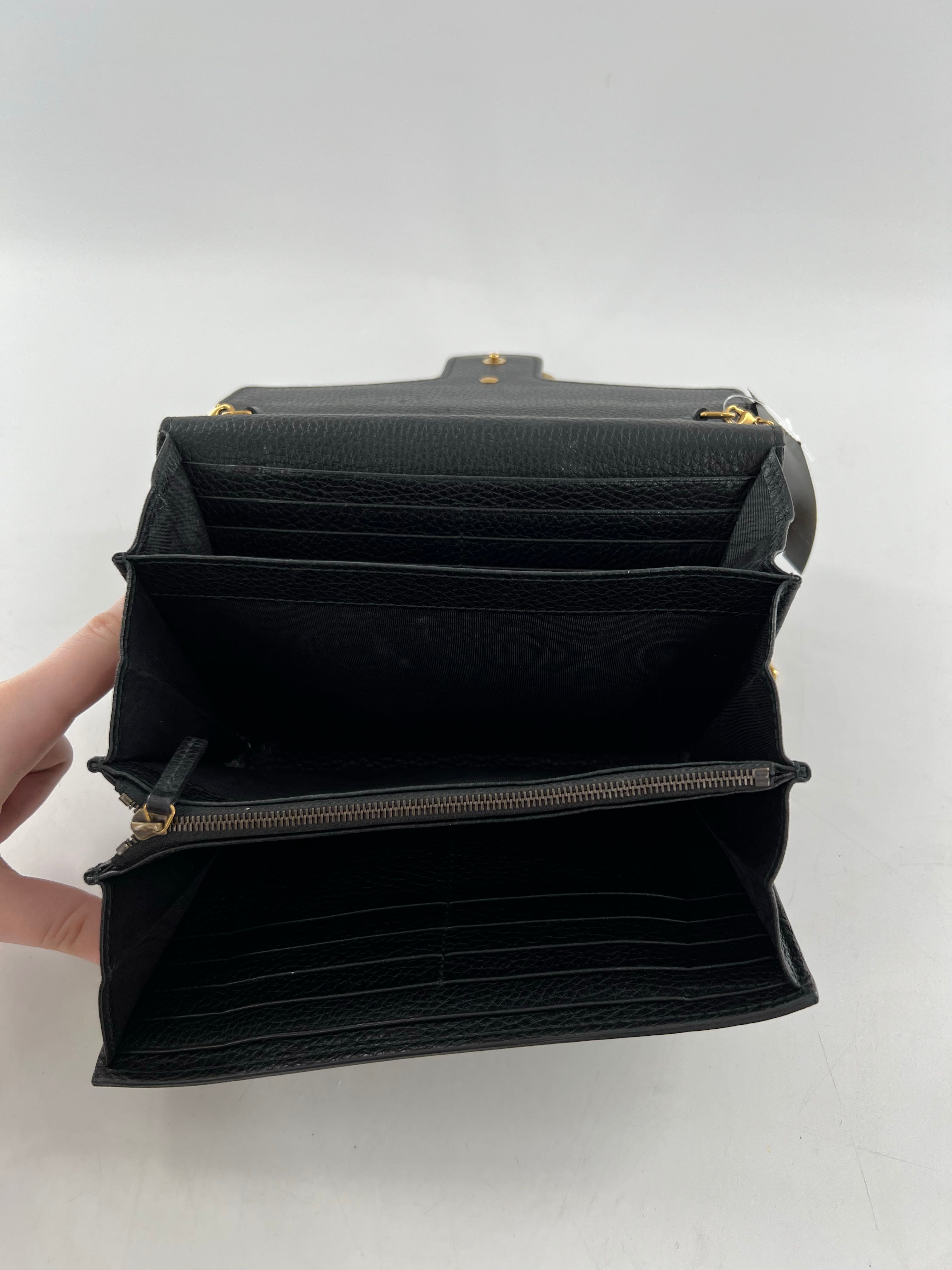 gold tone chain wallet/clutch