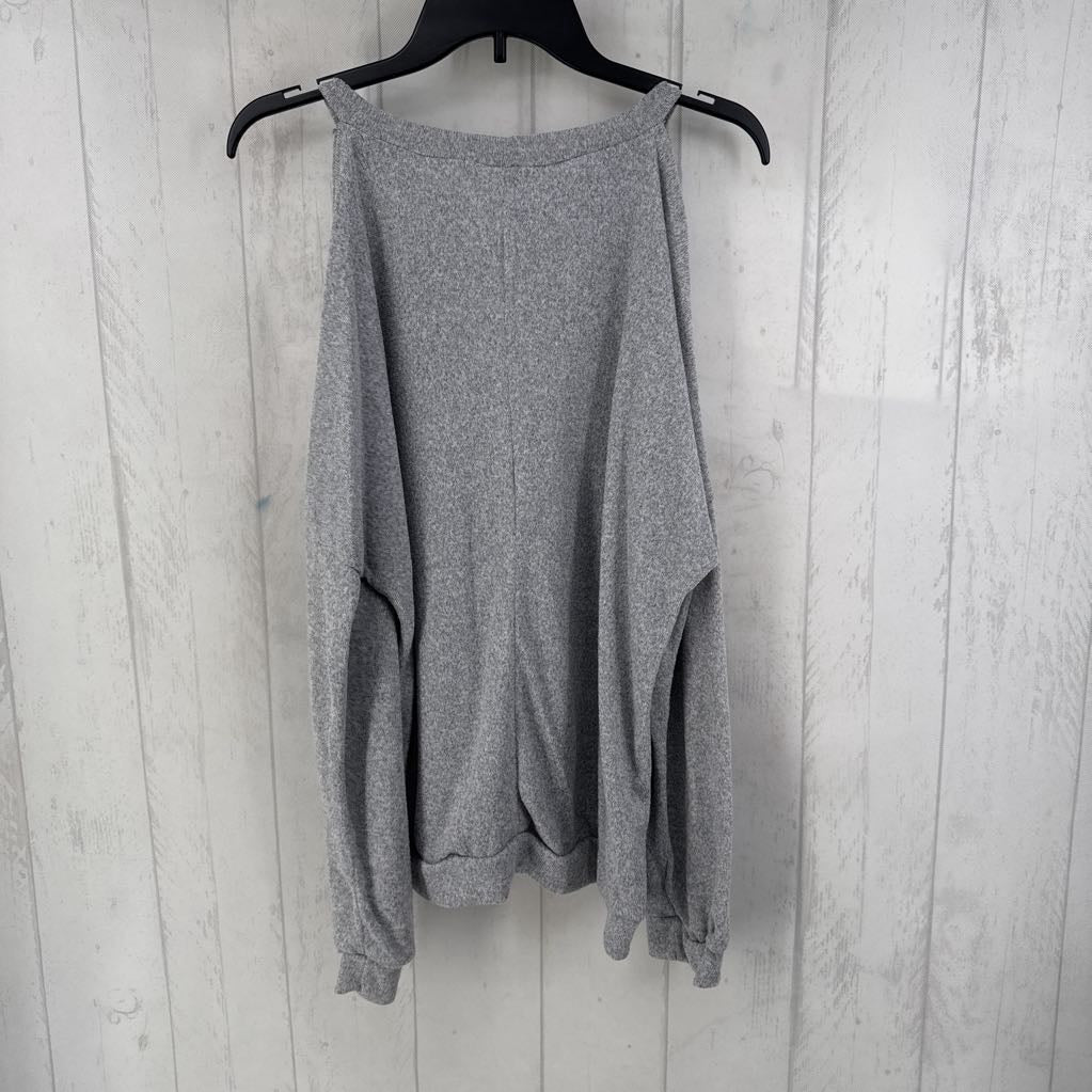 XL /1X cold shoulder l/s top