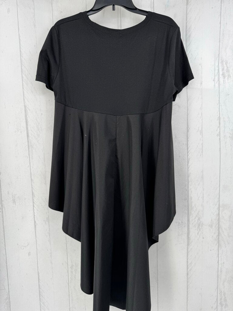 XL embelished hi-lo s/s top