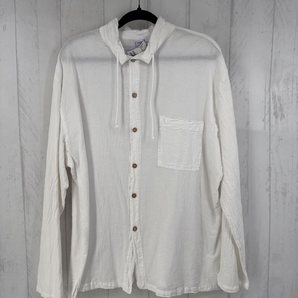 XL button down l/s top