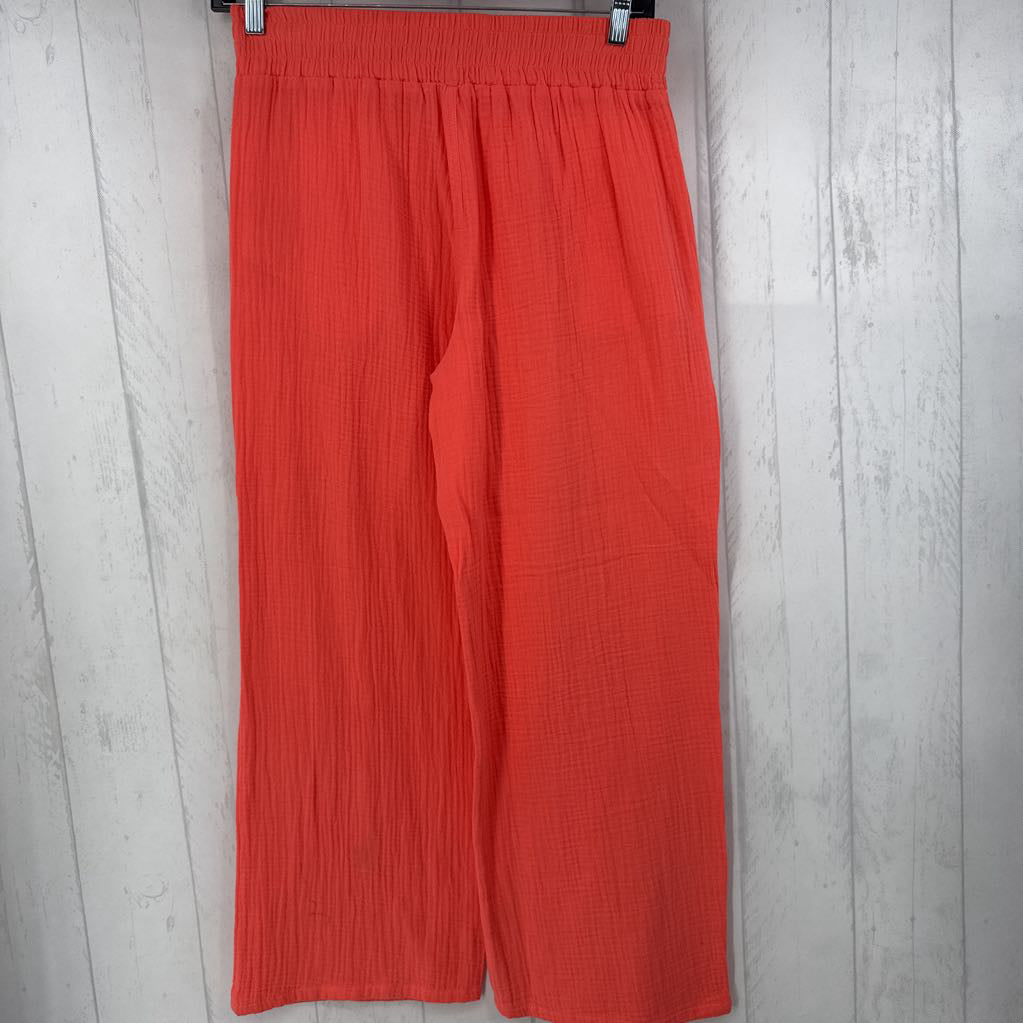 R79 XL gauze wide leg pant