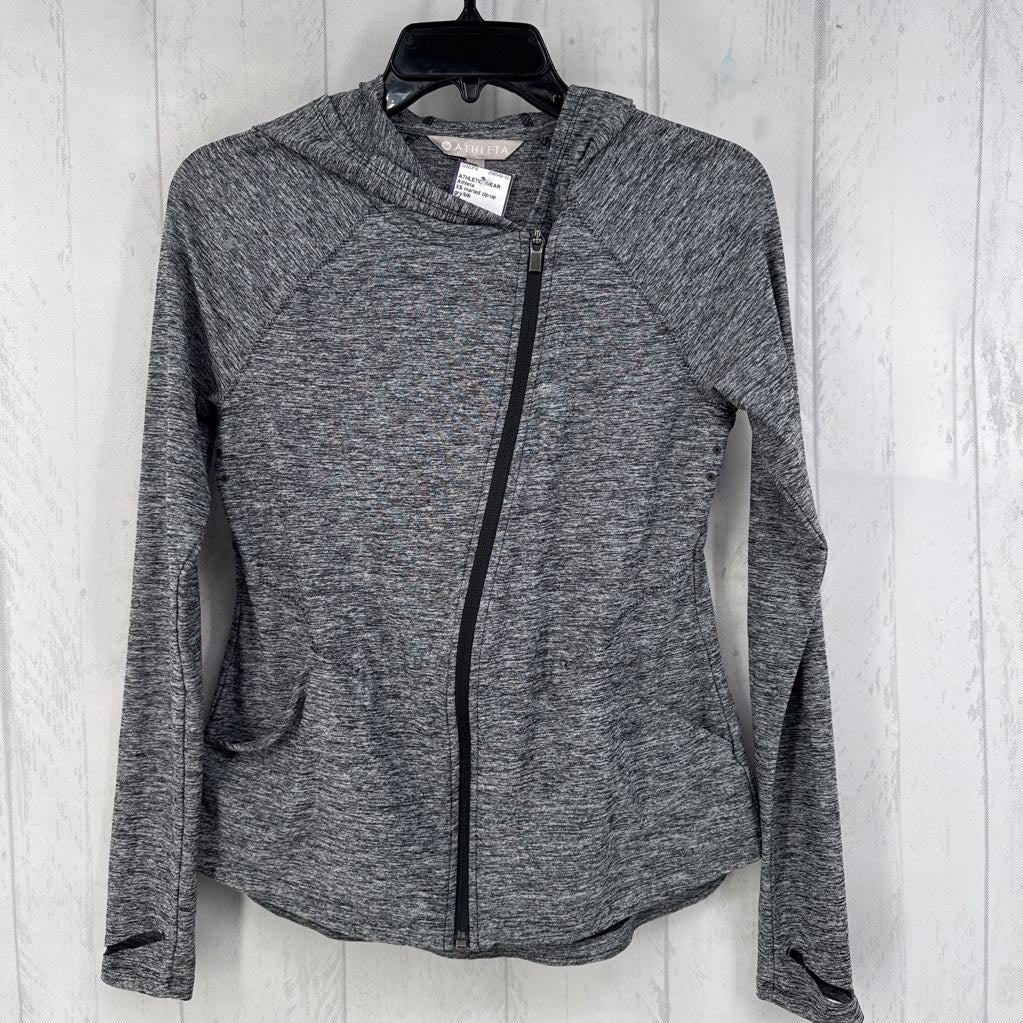 XS marled zip-up jacket