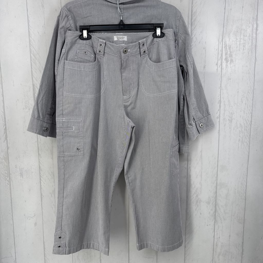 12/L 2pc seersucker pants suit