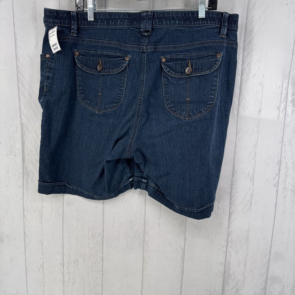 18 stretch band jean shorts