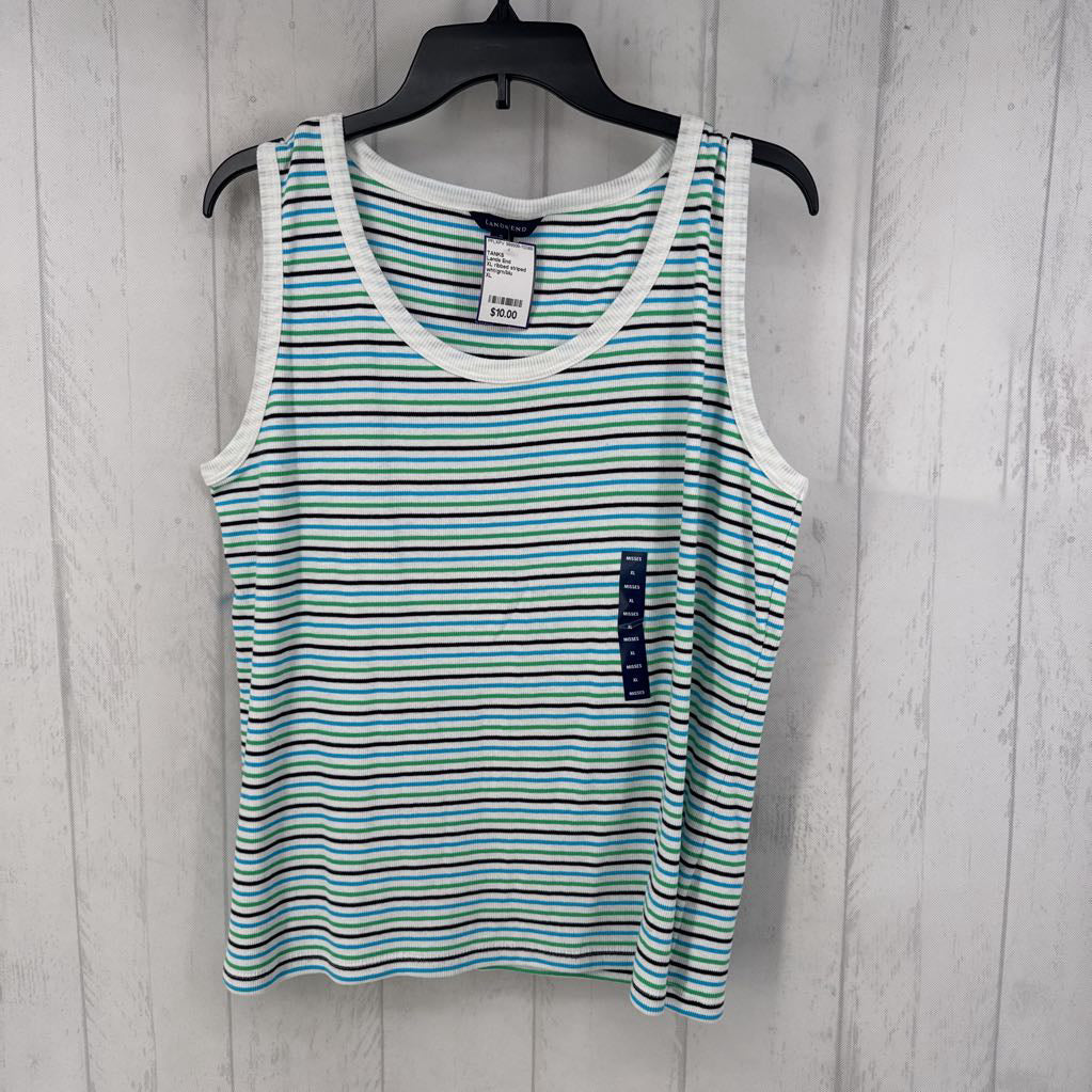 XL ribbed striped tank