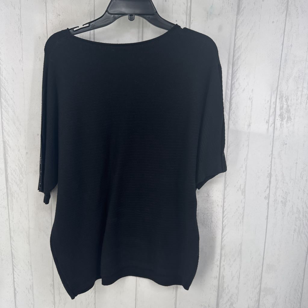 L rib knit dolman slv sweater