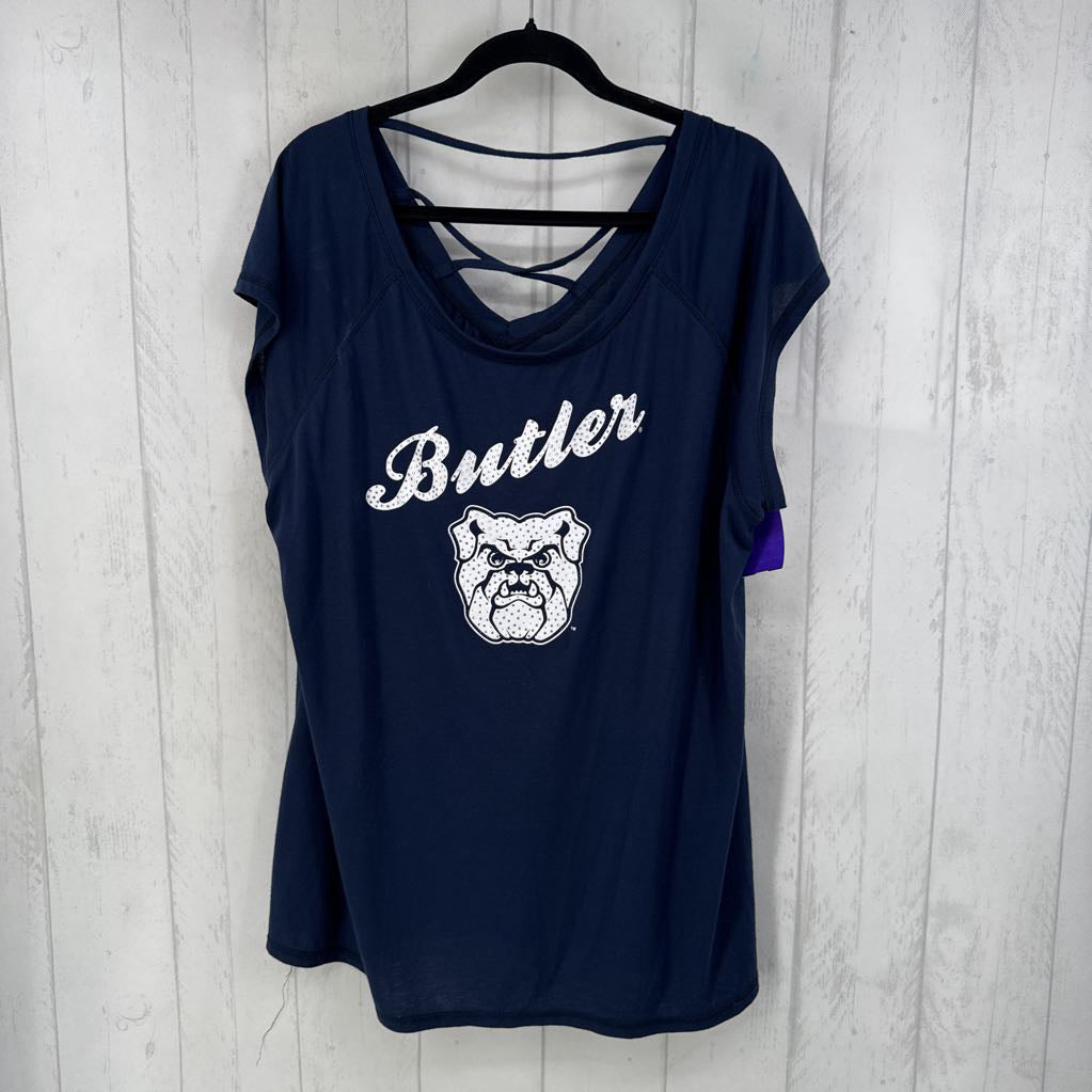 4X embelished butler s/s top