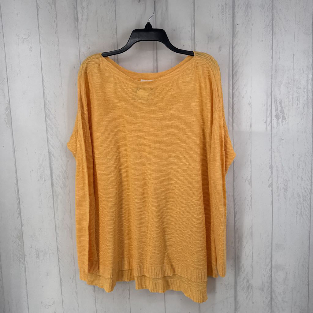 XL bateau neck knit l/s top