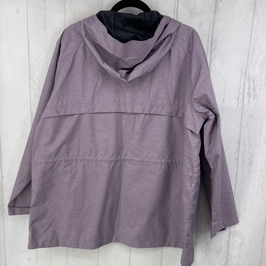 XXL hooded rain jacket