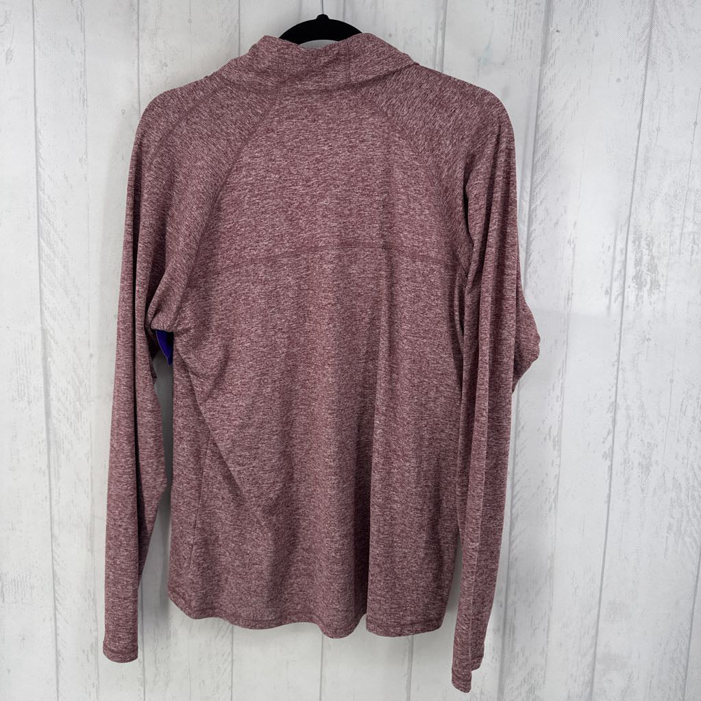 XXL marled quarter zip pullover