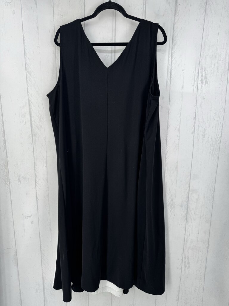 22/24 colorblock v-neck slvls dress