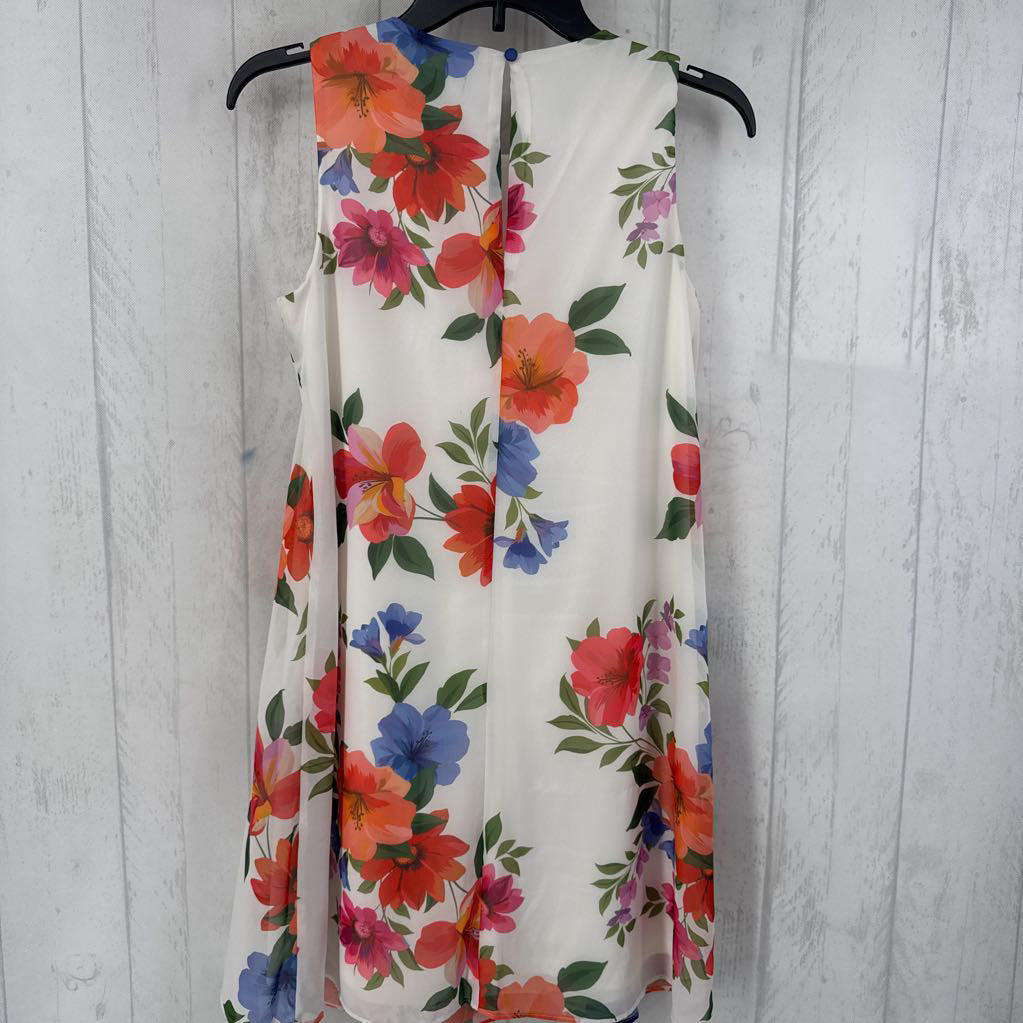 4p slvls pleated flower print dress