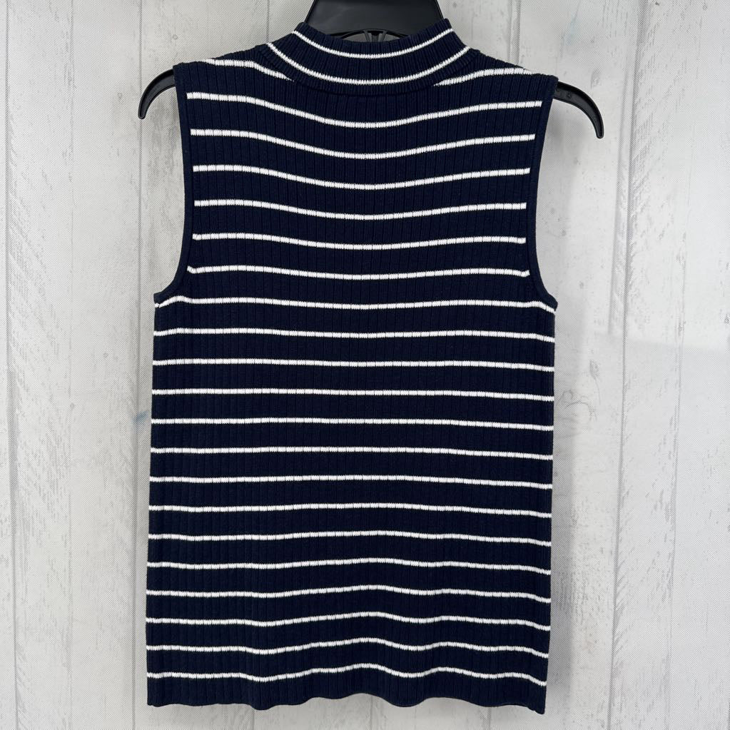 S stripe sweater vest