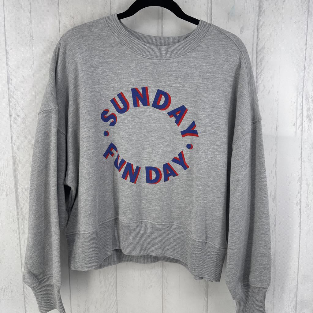 M crewneck sweatshirt (sunday funday)
