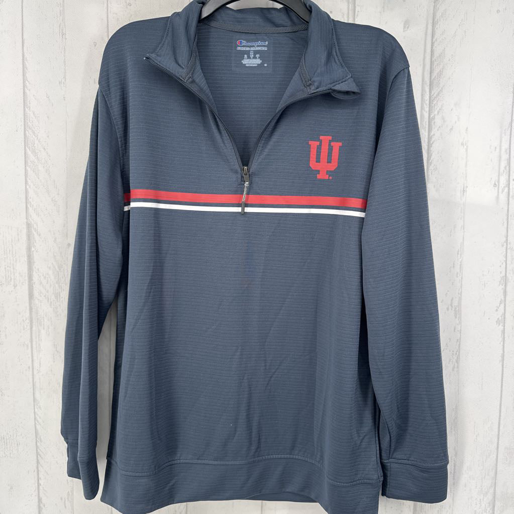 M l/s quarter zip IU top