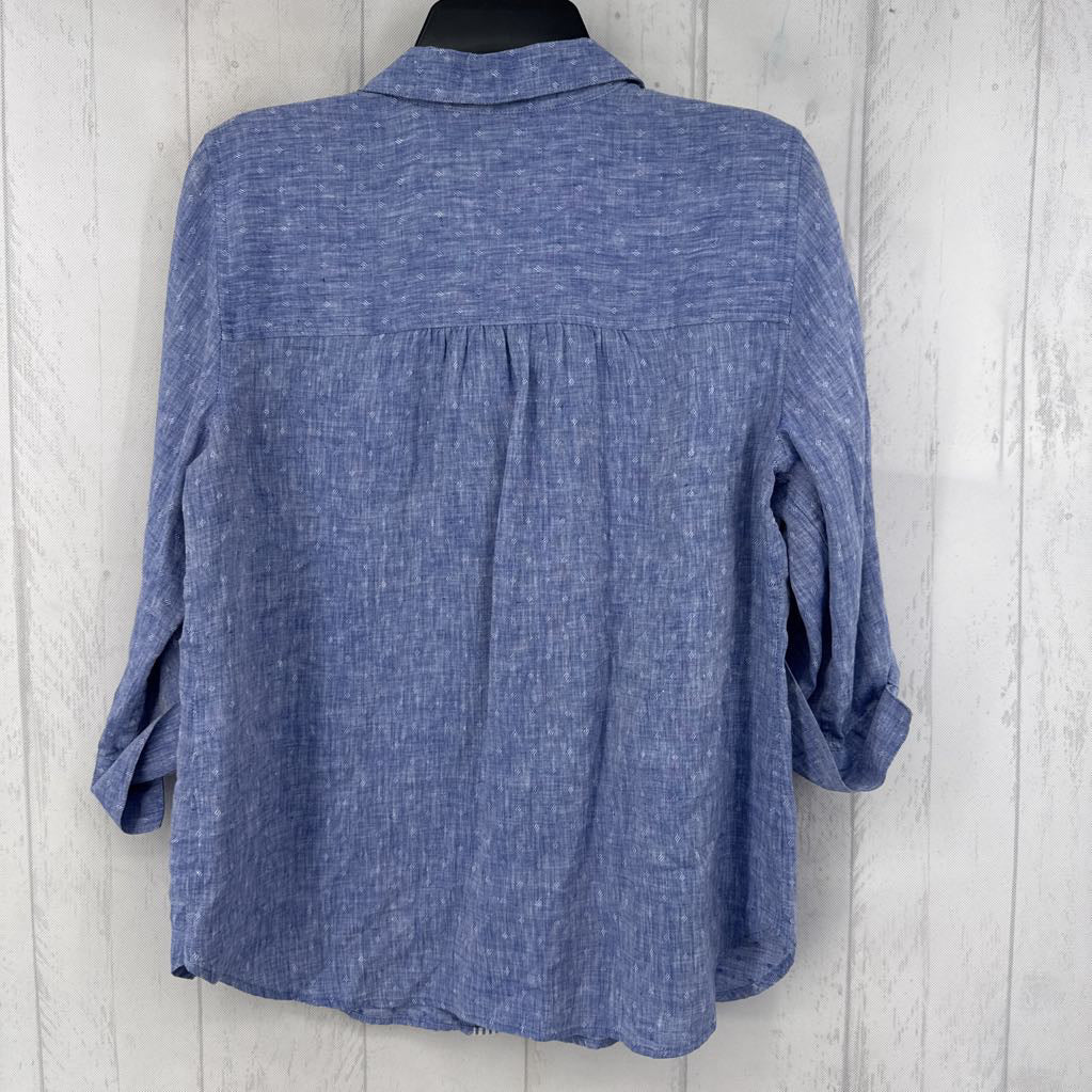 M cuff 3/4 slv button shirt