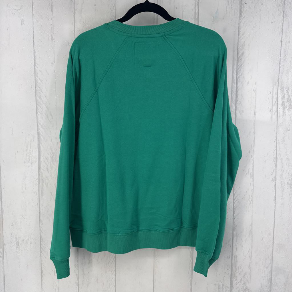 M smiley face sweatshirt