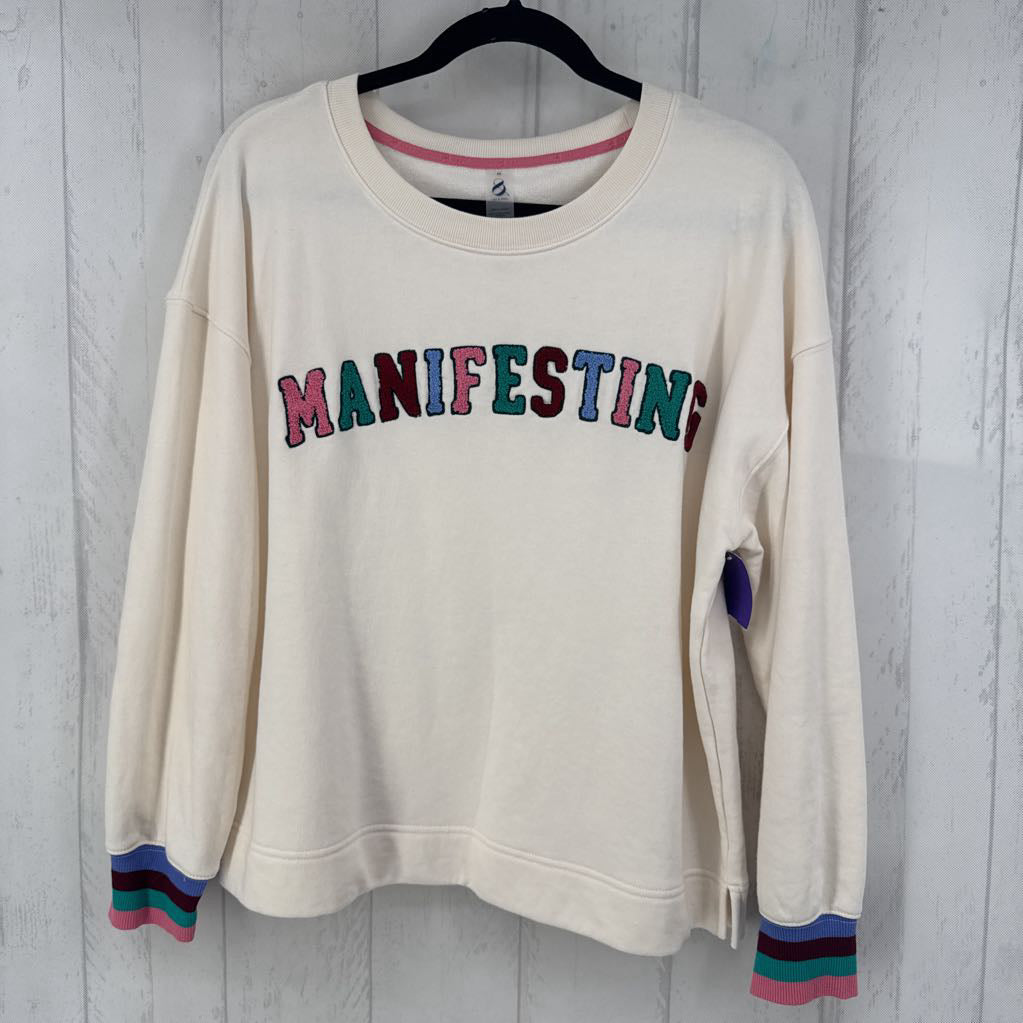 M crewneck sweatshirt-manifesting