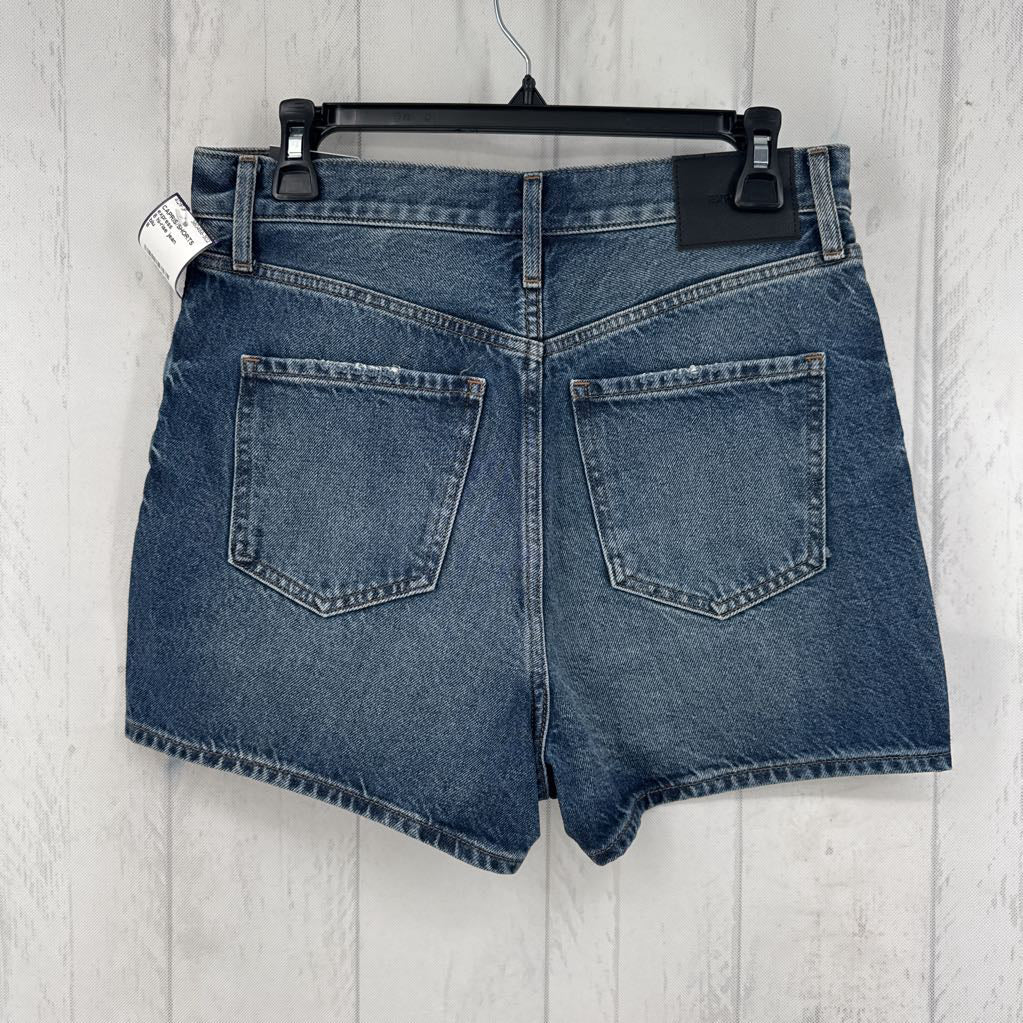 8 hi-rise jean shorts
