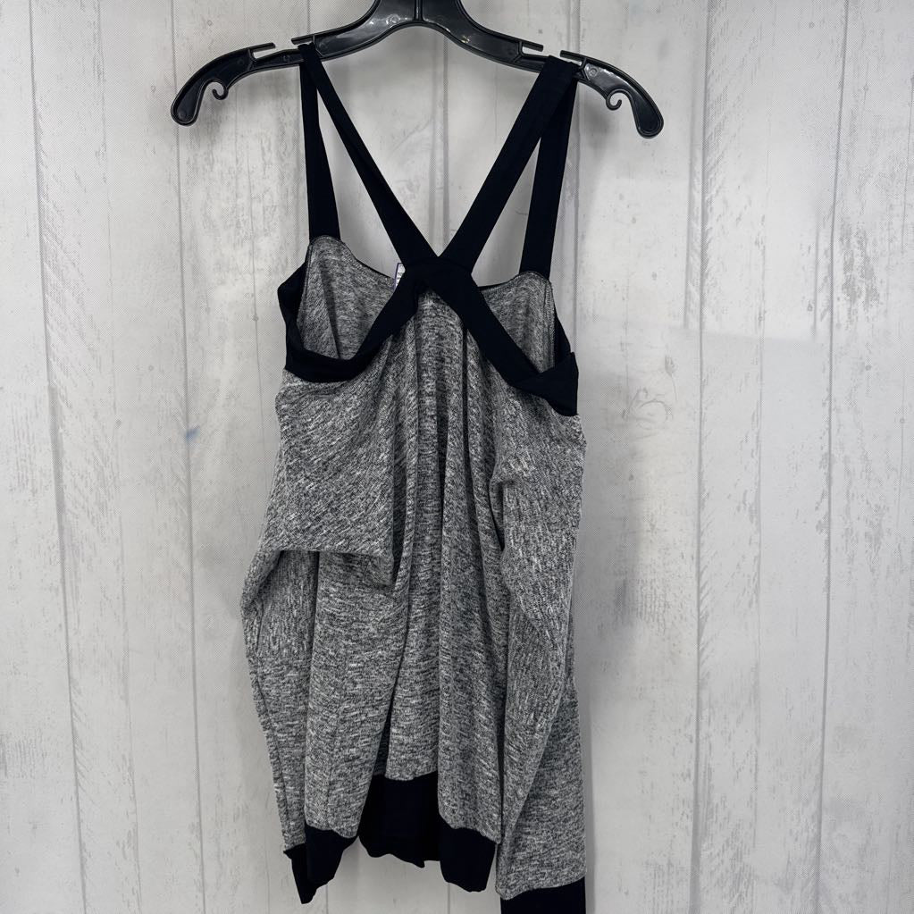 L cold shoulder marled l/s top