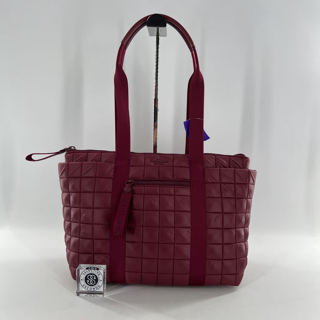 quilted top zip tote