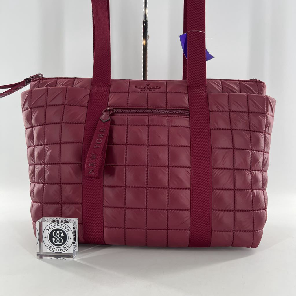 quilted top zip tote