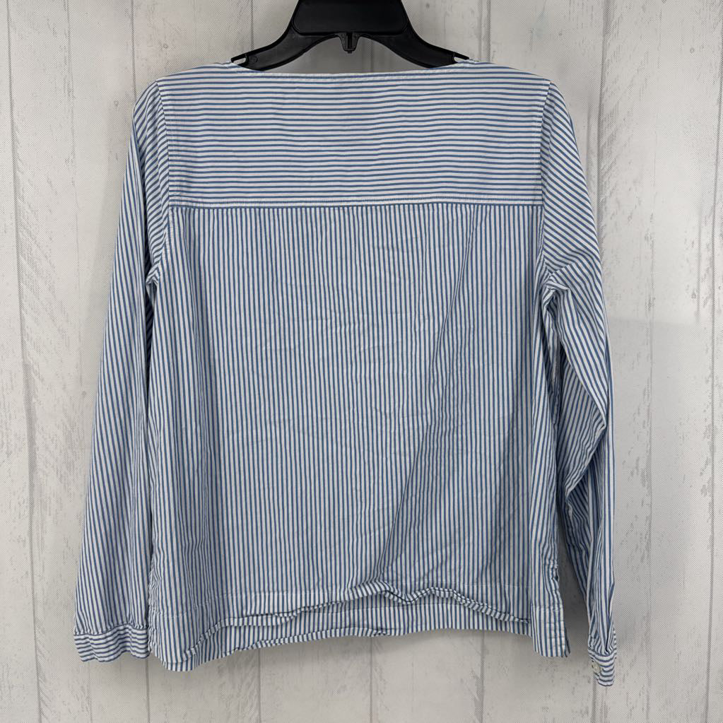 M striped 3/4 slv top